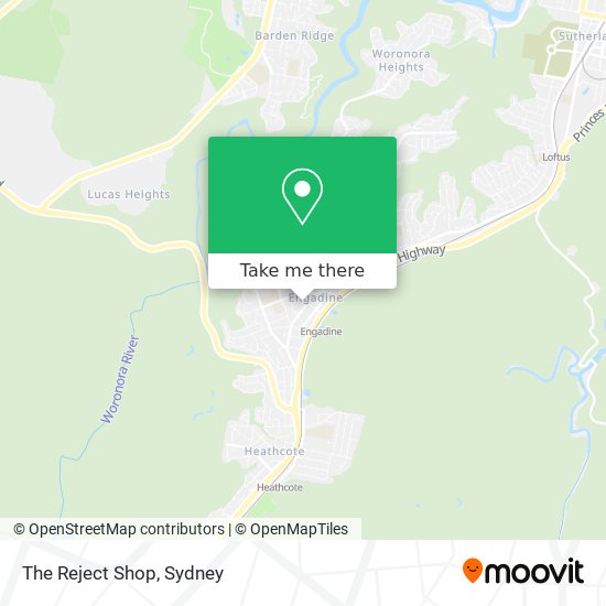 Mapa The Reject Shop