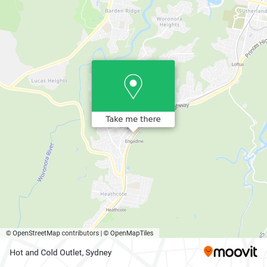 Hot and Cold Outlet map