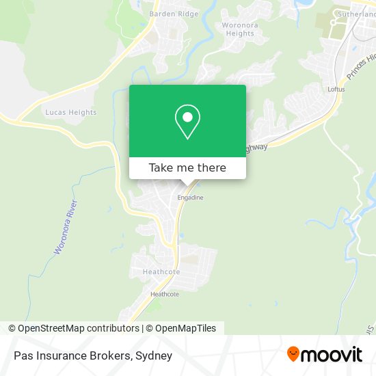 Pas Insurance Brokers map