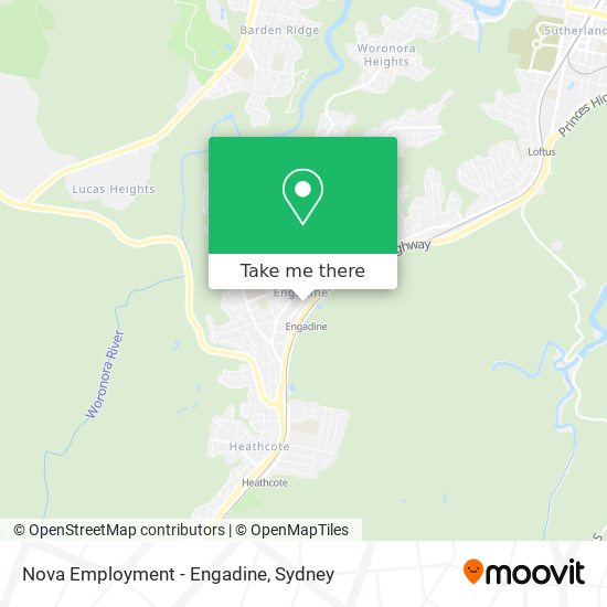 Mapa Nova Employment - Engadine