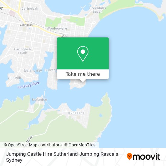 Jumping Castle Hire Sutherland-Jumping Rascals map