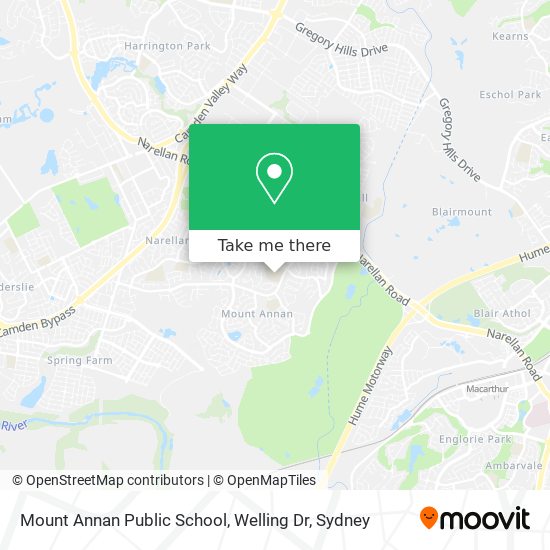 Mount Annan Public School, Welling Dr map