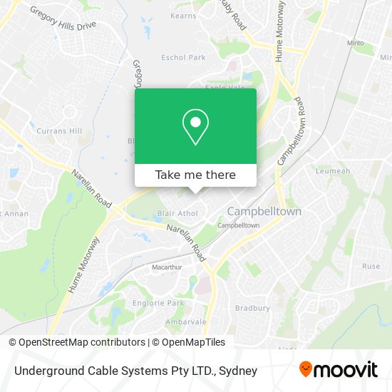 Underground Cable Systems Pty LTD. map