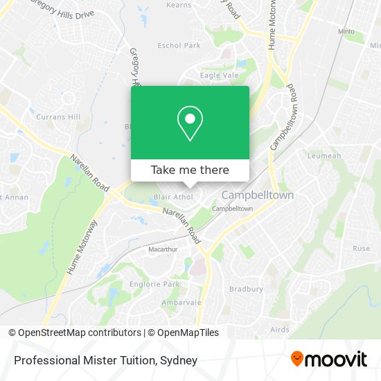 Professional Mister Tuition map