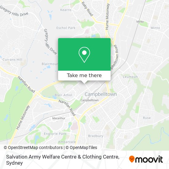 Salvation Army Welfare Centre & Clothing Centre map