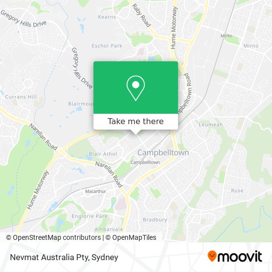 Nevmat Australia Pty map