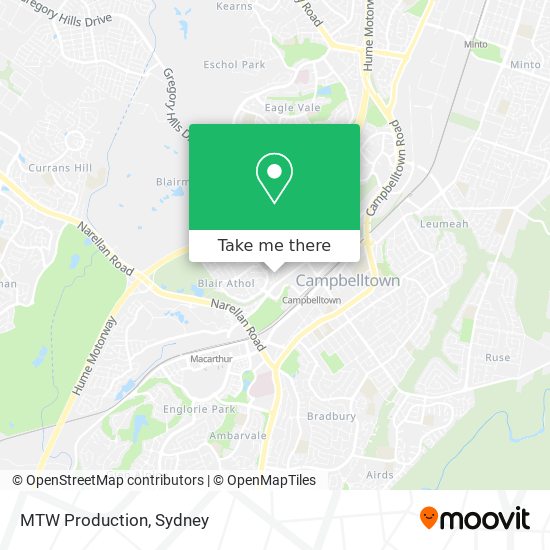 MTW Production map