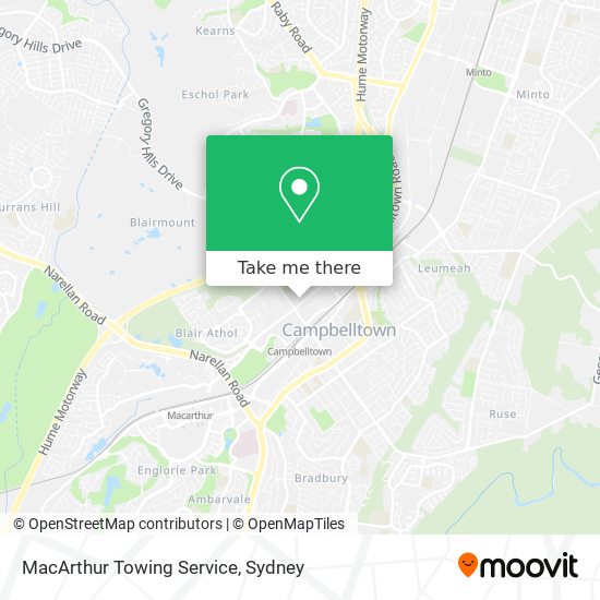 MacArthur Towing Service map