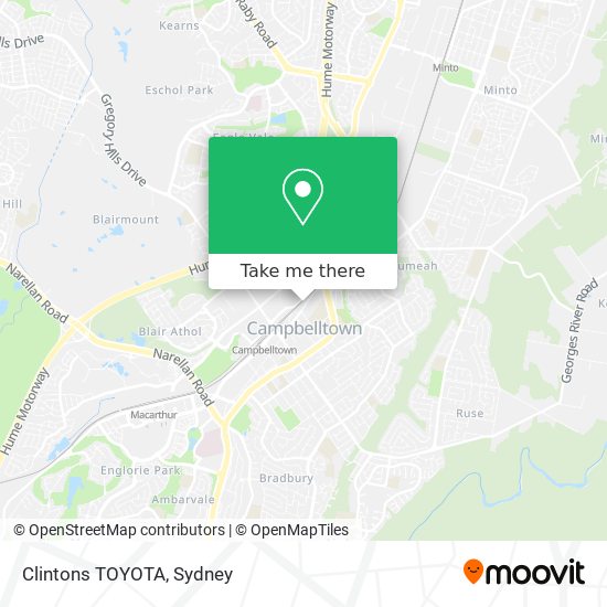 Clintons TOYOTA map