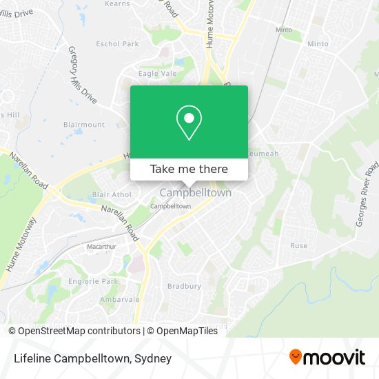 Mapa Lifeline Campbelltown