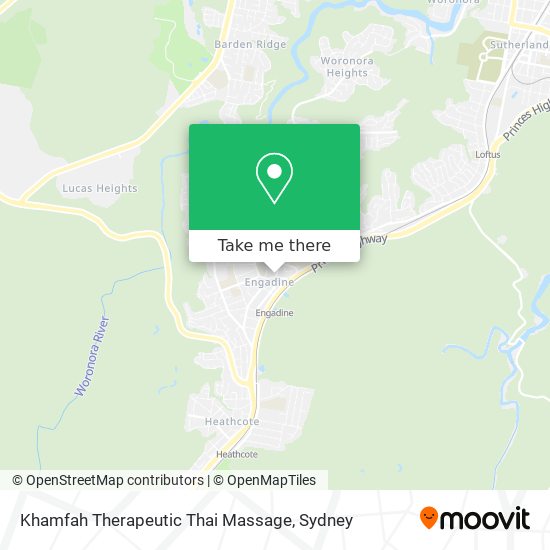 Khamfah Therapeutic Thai Massage map
