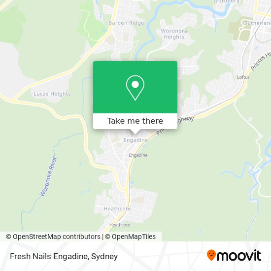 Fresh Nails Engadine map