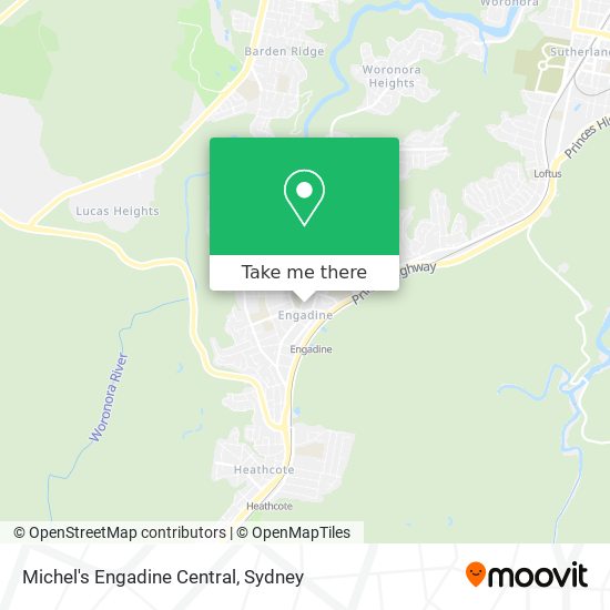 Michel's Engadine Central map