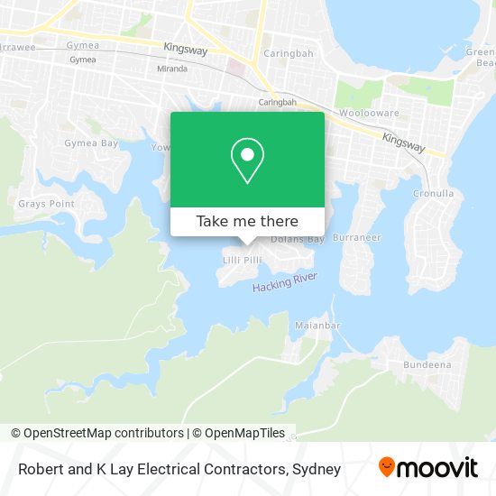 Robert and K Lay Electrical Contractors map