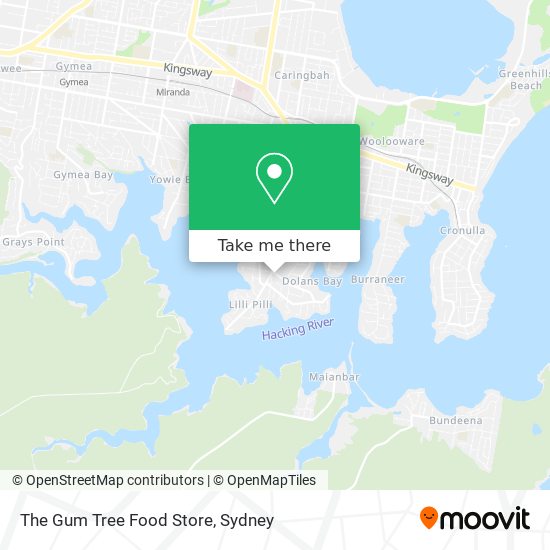 The Gum Tree Food Store map