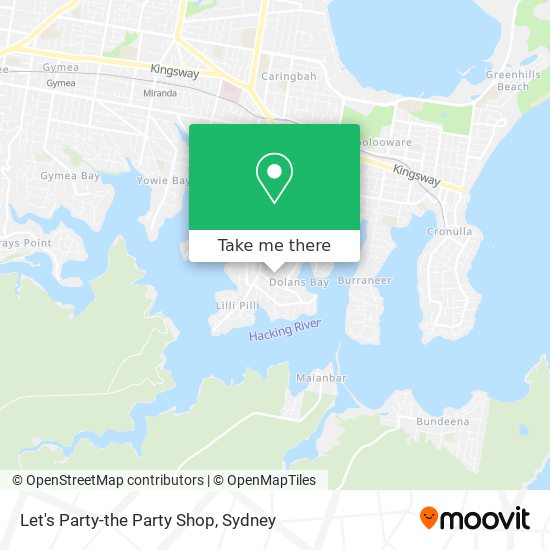 Let's Party-the Party Shop map