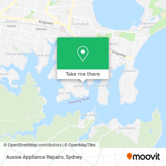 Aussie Appliance Repairs map