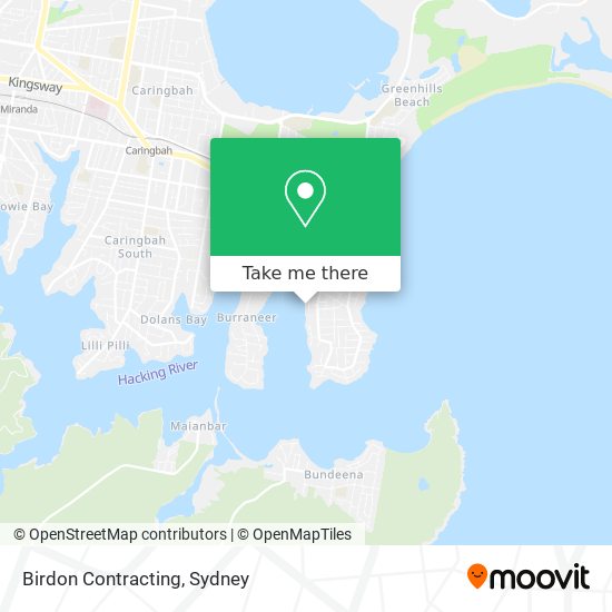 Birdon Contracting map