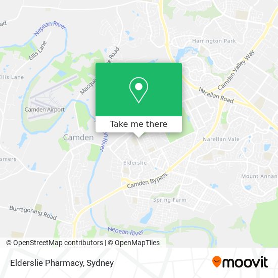 Mapa Elderslie Pharmacy