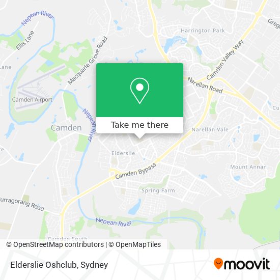 Mapa Elderslie Oshclub