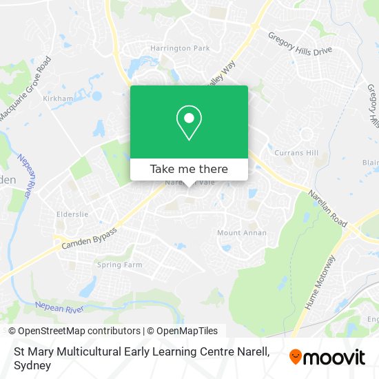 St Mary Multicultural Early Learning Centre Narell map