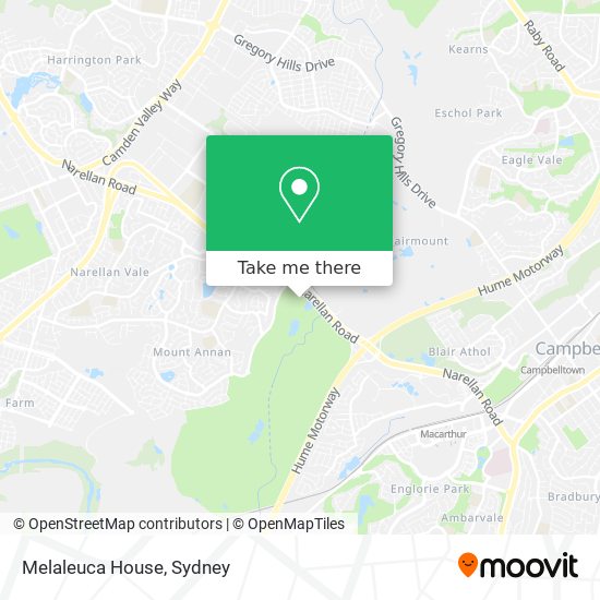 Melaleuca House map