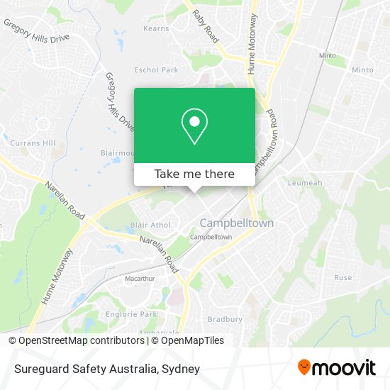 Mapa Sureguard Safety Australia