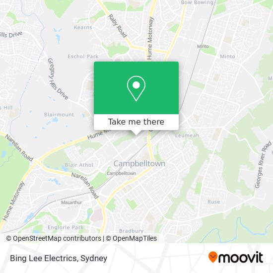 Bing Lee Electrics map