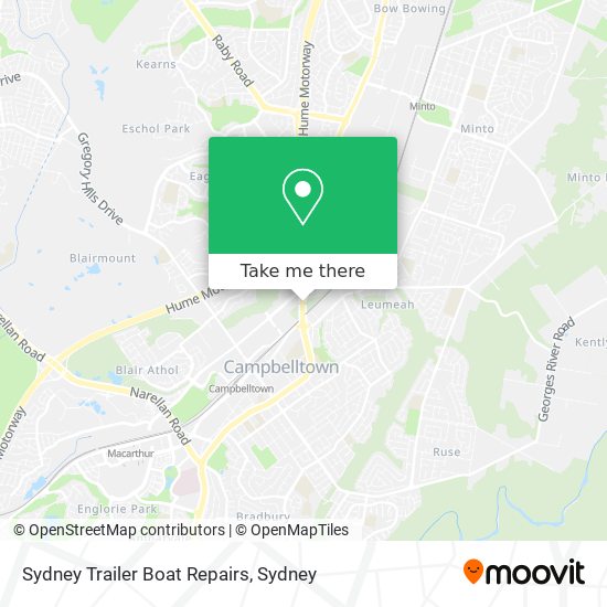 Mapa Sydney Trailer Boat Repairs