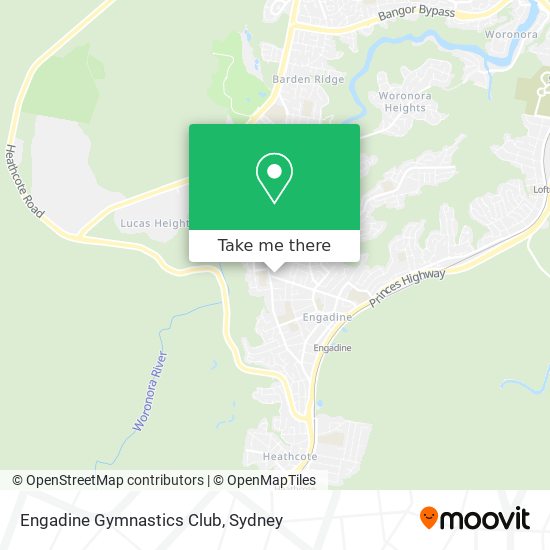 Mapa Engadine Gymnastics Club