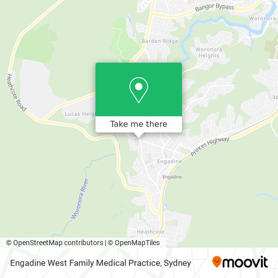 Mapa Engadine West Family Medical Practice