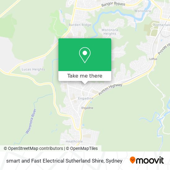 smart and Fast Electrical Sutherland Shire map