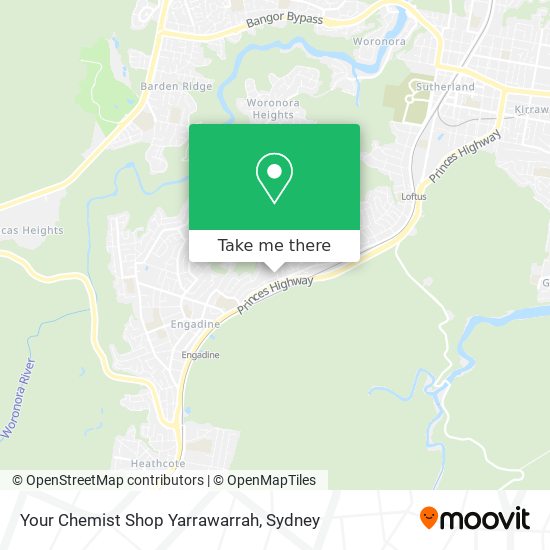 Your Chemist Shop Yarrawarrah map