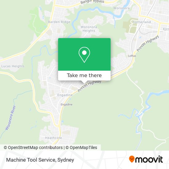 Machine Tool Service map
