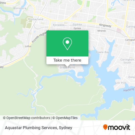 Aquastar Plumbing Services map