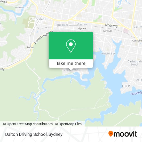 Dalton Driving School map