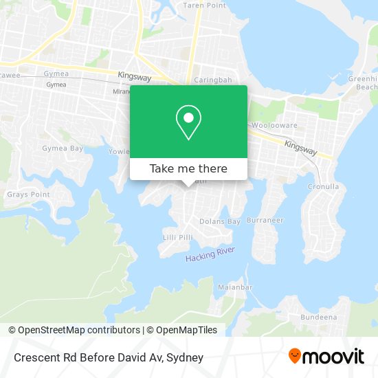 Crescent Rd Before David Av map