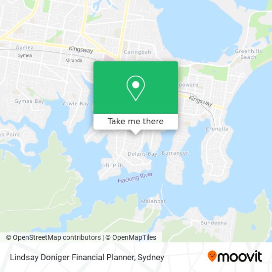 Lindsay Doniger Financial Planner map