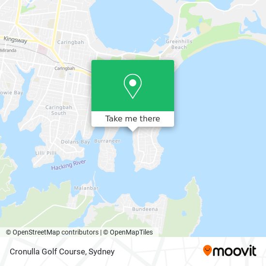 Cronulla Golf Course map