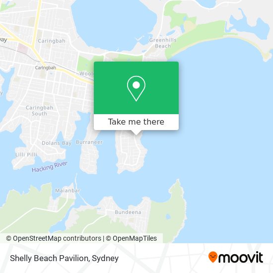 Shelly Beach Pavilion map