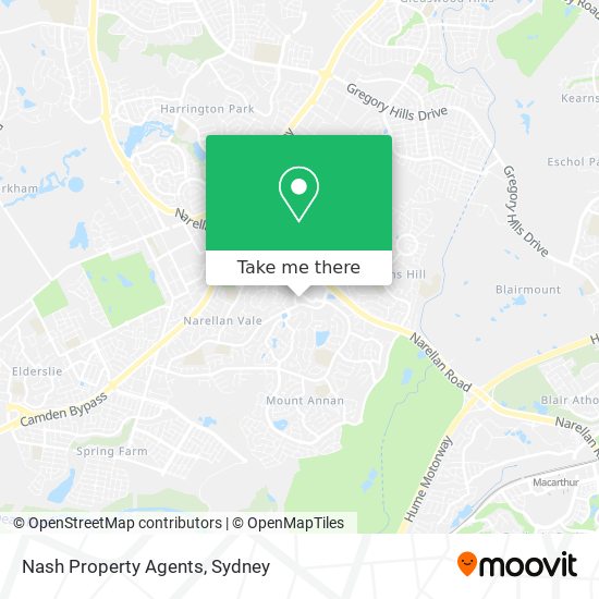 Nash Property Agents map