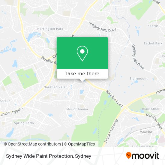 Mapa Sydney Wide Paint Protection