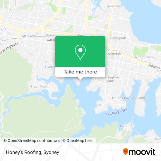 Honey's Roofing map