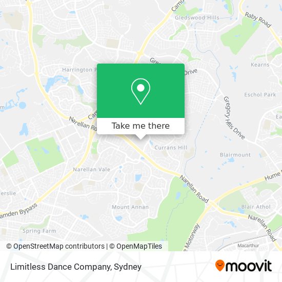 Limitless Dance Company map