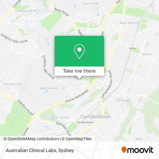 Australian Clinical Labs map