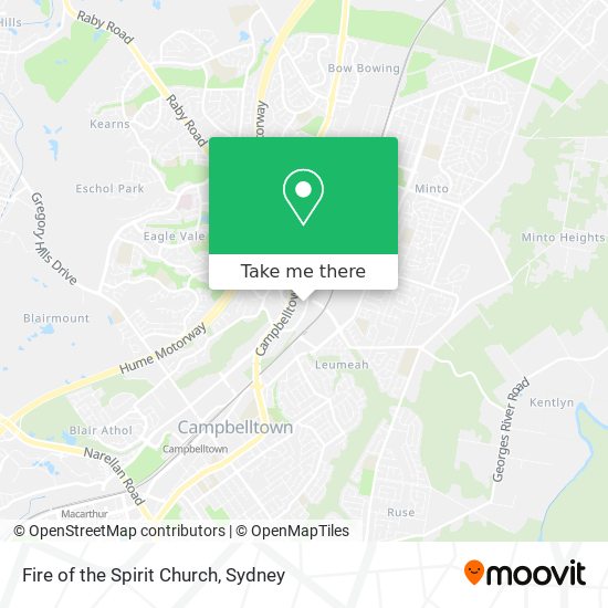 Fire of the Spirit Church map