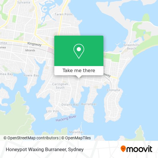 Honeypot Waxing Burraneer map