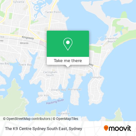 The K9 Centre Sydney South East map