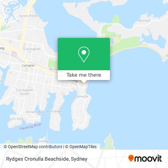 Mapa Rydges Cronulla Beachside