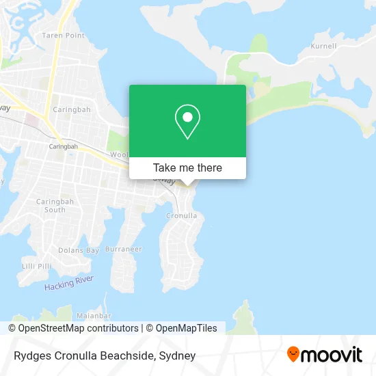 Rydges Cronulla Beachside map